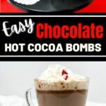 Hot cocoa bombs collage