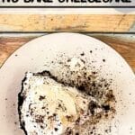 Slice of Oreo cheesecake