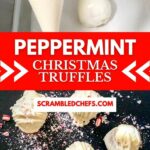 Christmas truffles collage