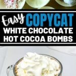 Hot cocoa bomb collage