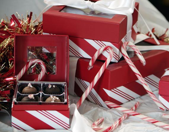 Christmas Peppermint Chocolate Truffles | Etsy