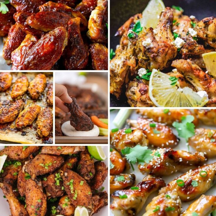 Chicken wings collage