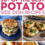 Potato side dish collage