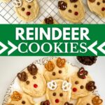 Reindeer cookies collage
