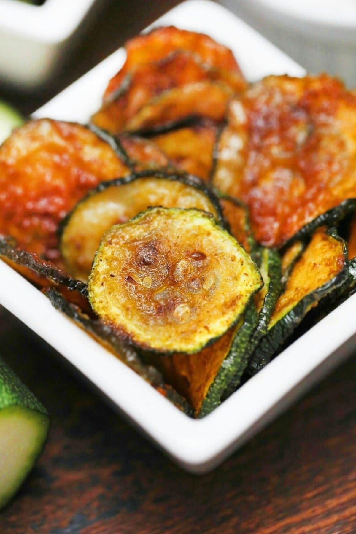 Baked zucchini chips