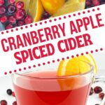 Cranberry apple cider collage