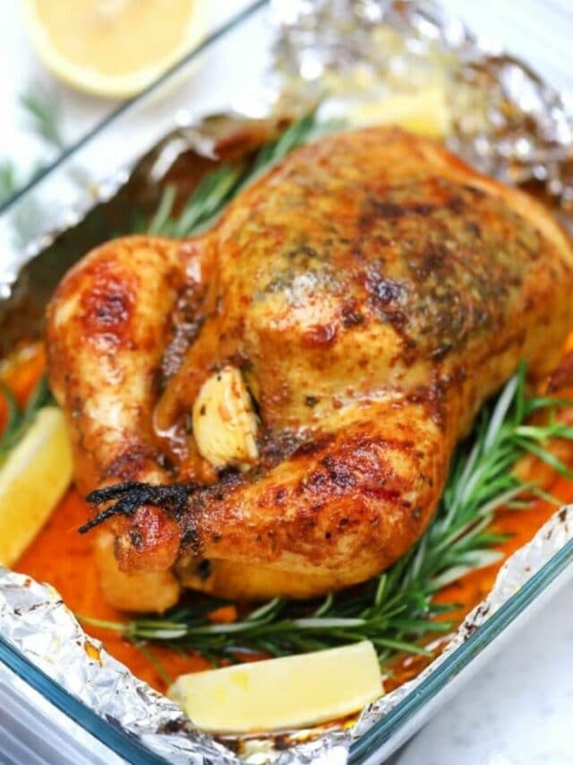 Roasted Chicken with Garlic and Butter