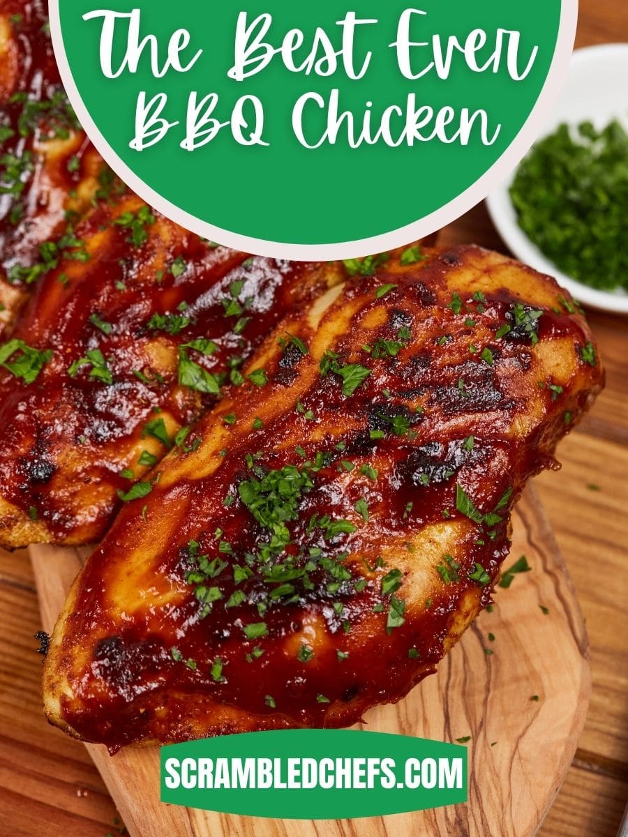 BBQ Chicken breast on cutting board
