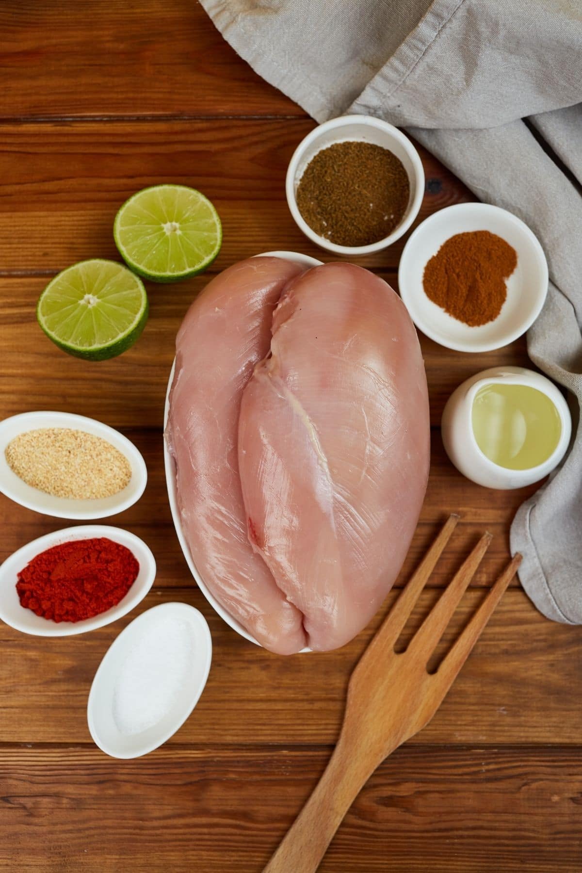 Ingredients for blackened chicken