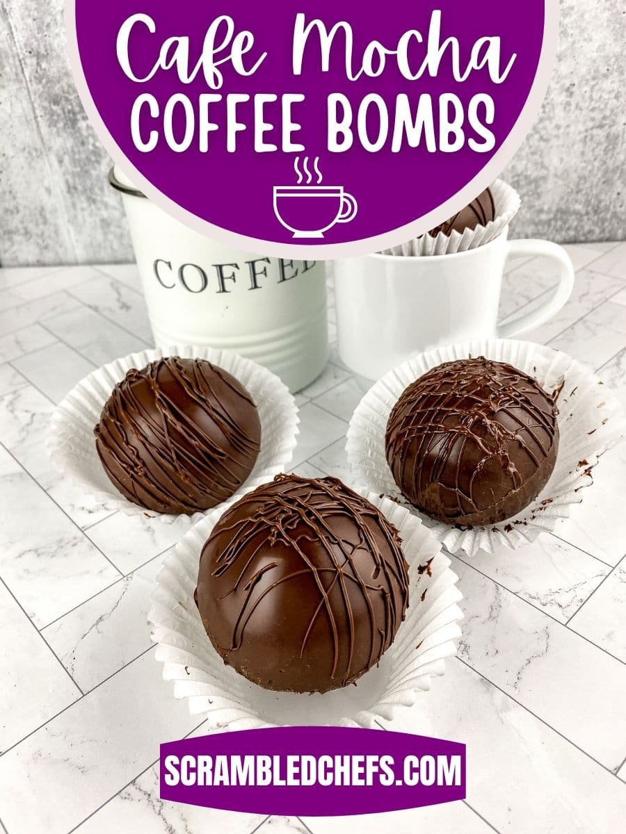 Cafe mocha coffee bombs by mug