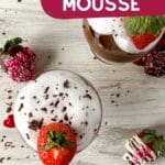 Top of mousse cup