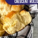 Basket of crescent rolls