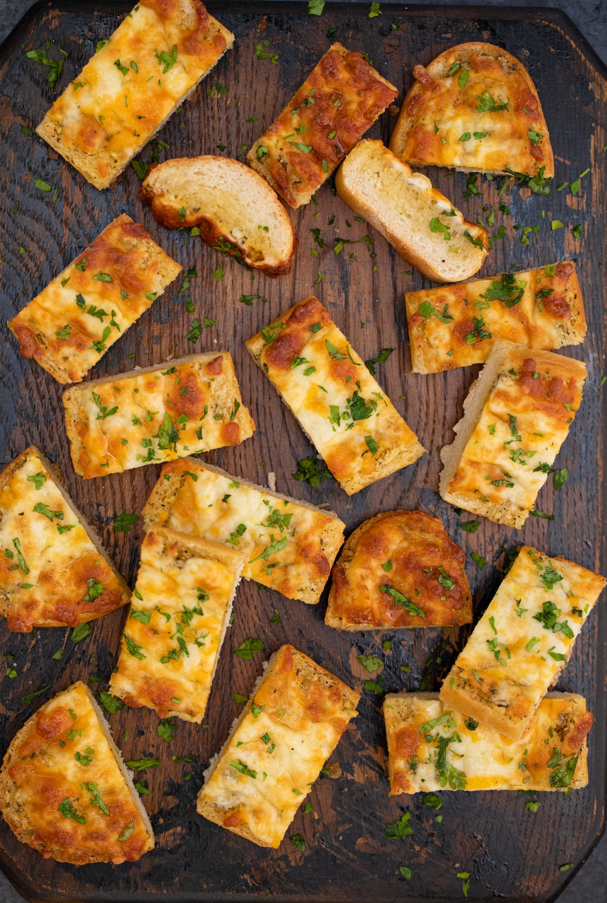 Slices of garlic bread