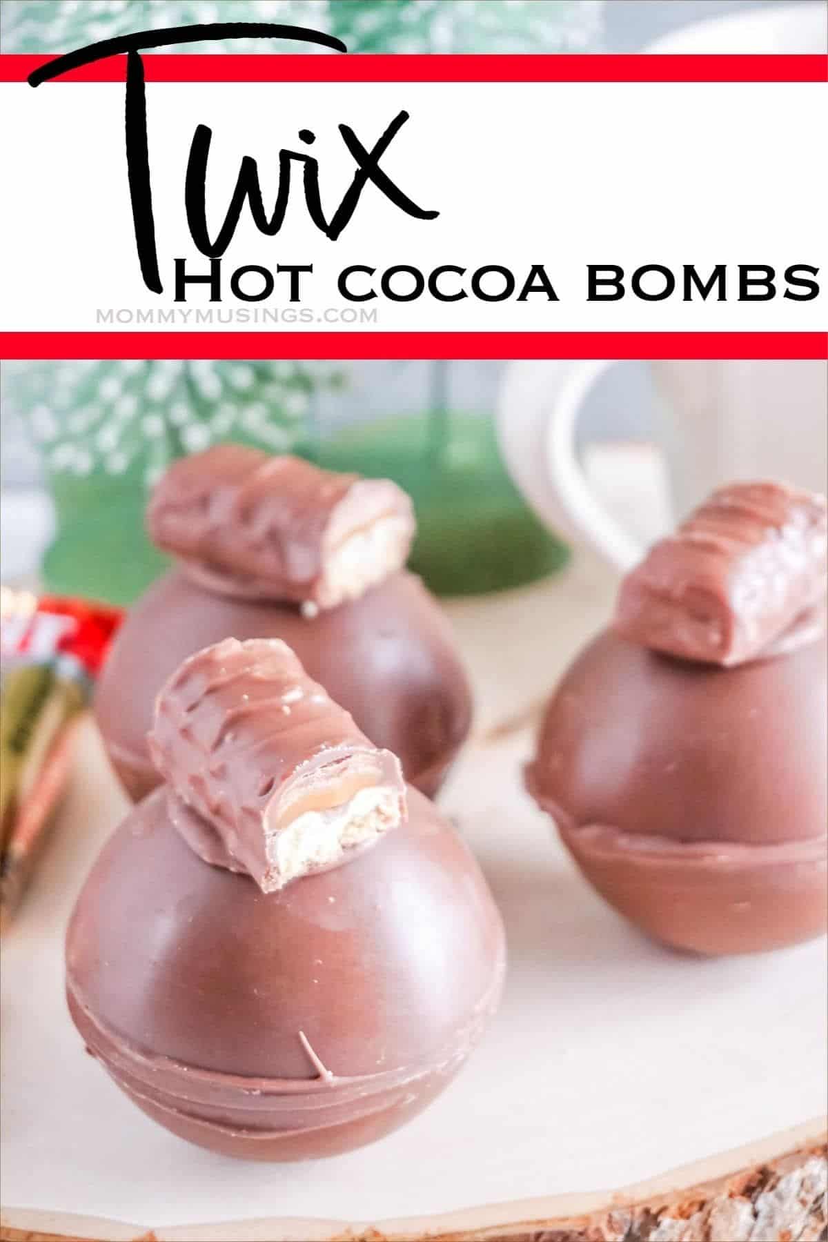 Twix hot cocoa bomb