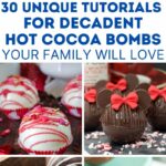 Hot cocoa bombs collage