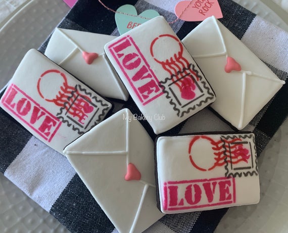 St. Valentine Cookies / Mini Love Envelopes | Etsy