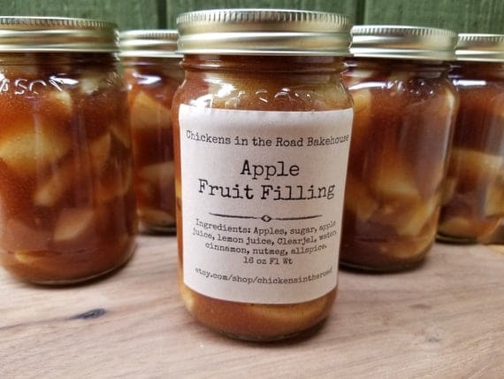 Apple Pie & Cobbler Filling Hand-crafted Pie Filling Apple | Etsy