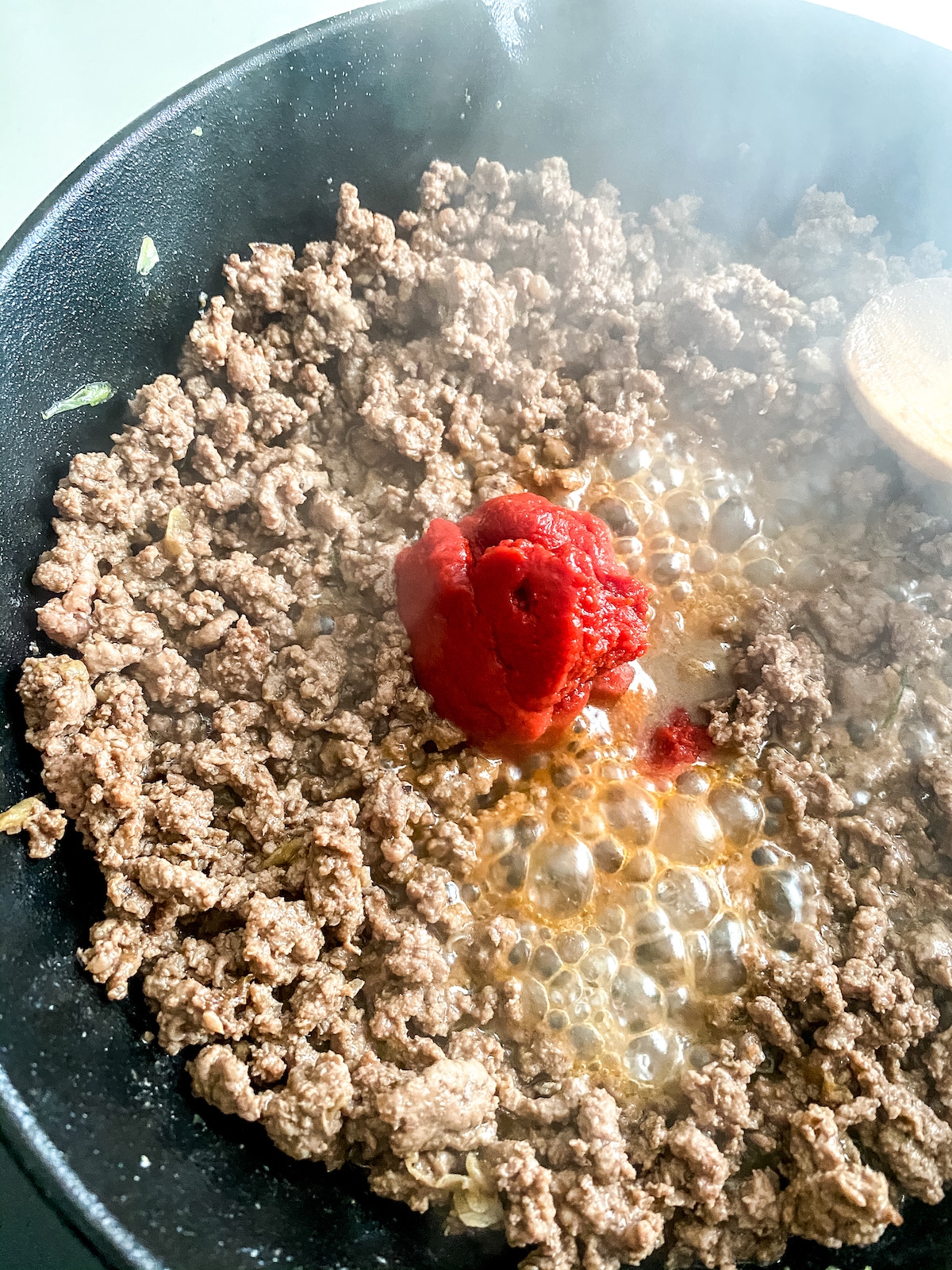 Cooked ground meat