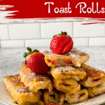French toast rolls on plate