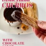 Churros with chocolate sauce