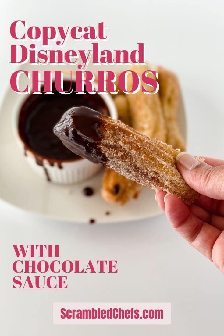 Churros with chocolate sauce