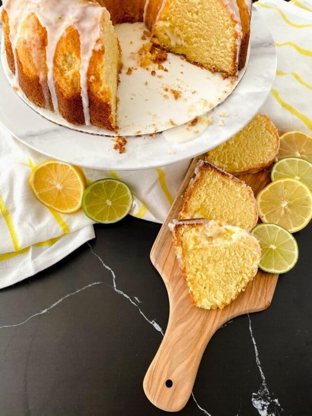 7-Up Lemon Lime Bundt Cake