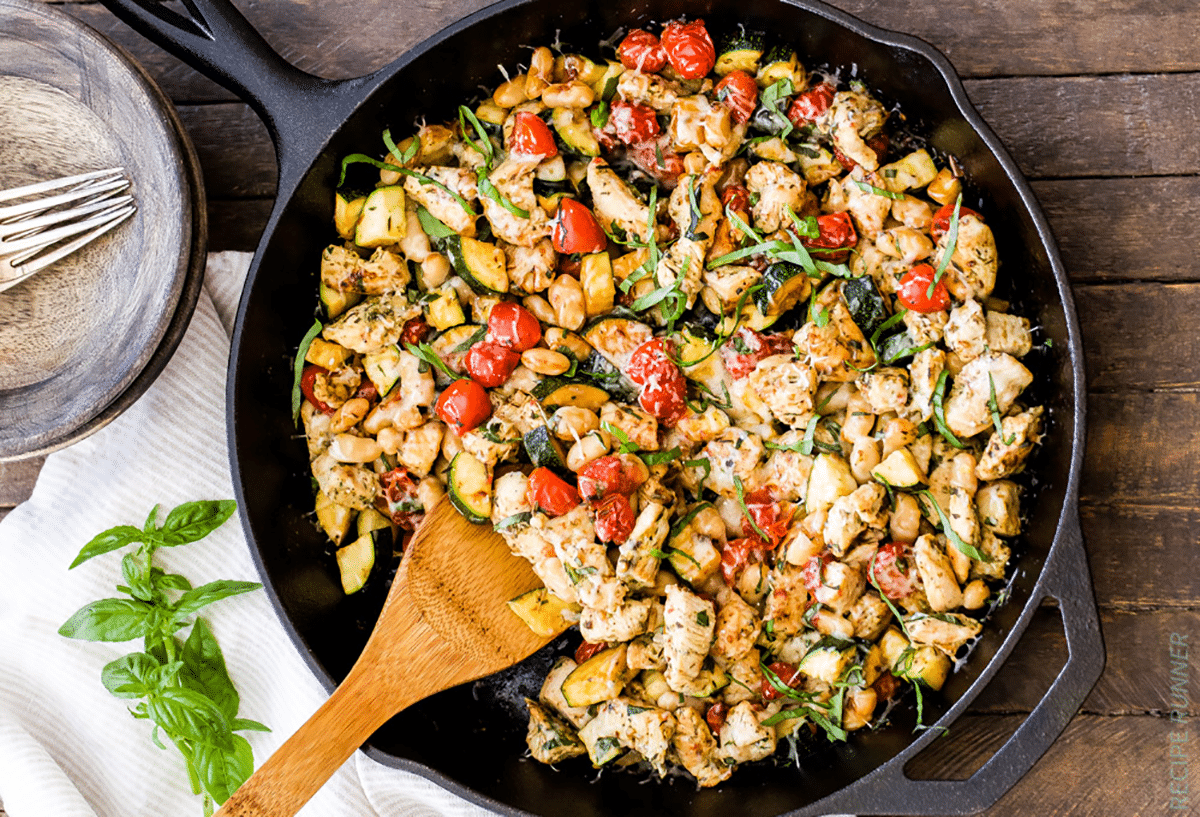 Italian Chicken And Vegetable Skillet