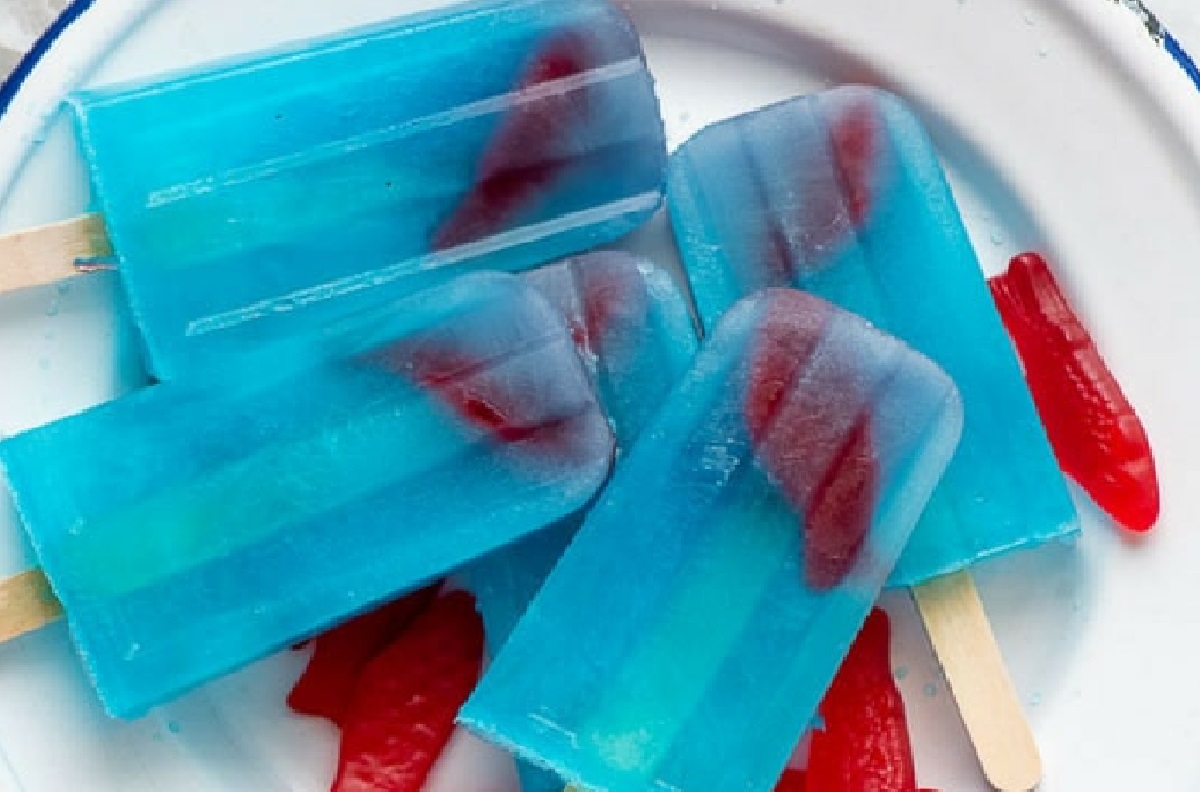Blue Lagoon Cocktail Popsicles