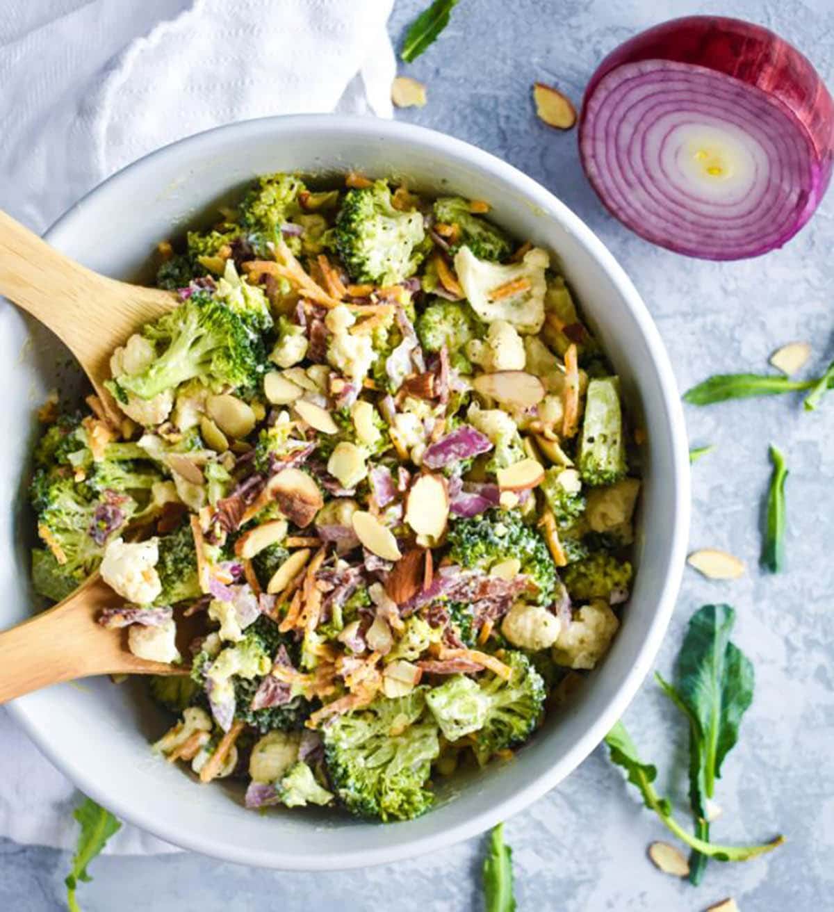 Broccoli And Cauliflower Salad