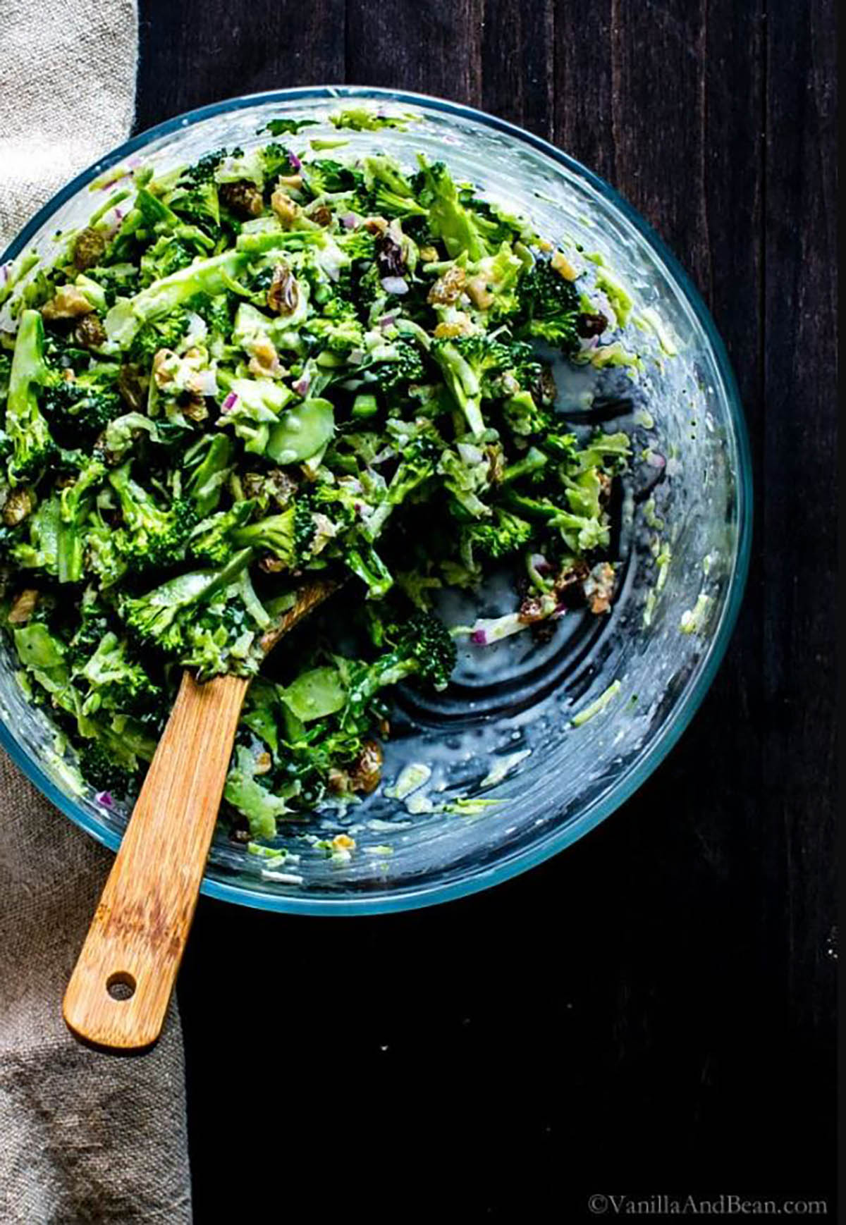 Broccoli Slaw With Nuts And Raisins
