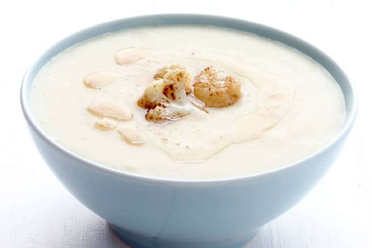 a bowl of Cauliflower and Potato Soup