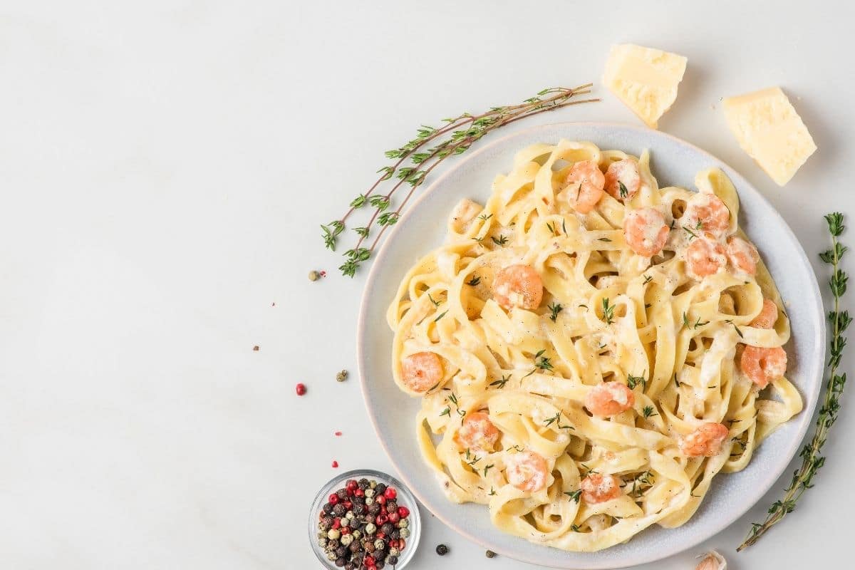 Creamy Shrimp Florentine Pasta
