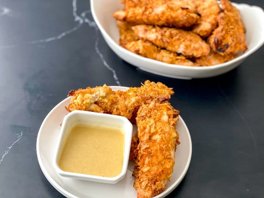 Crunchy Barbecue Baked Chicken Tenders Recipe - Scrambled Chefs