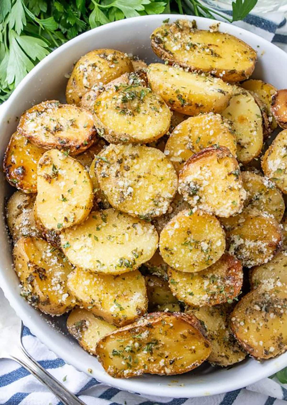 Ranch Potatoes with parmesan and parsley
