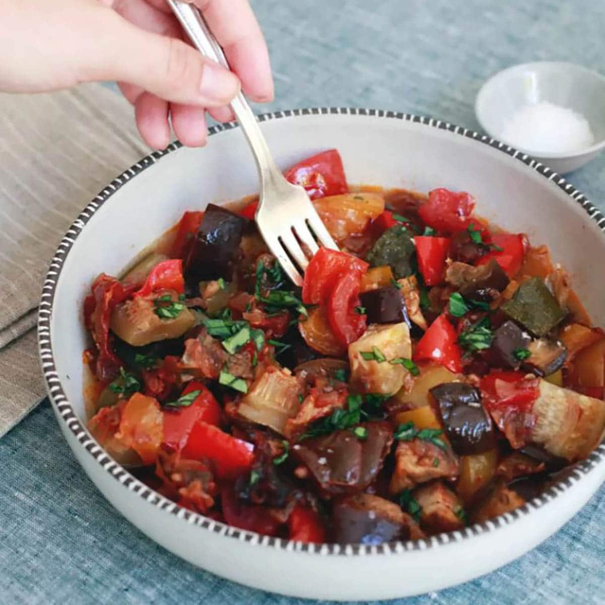 Summer Ratatouille in a bowl