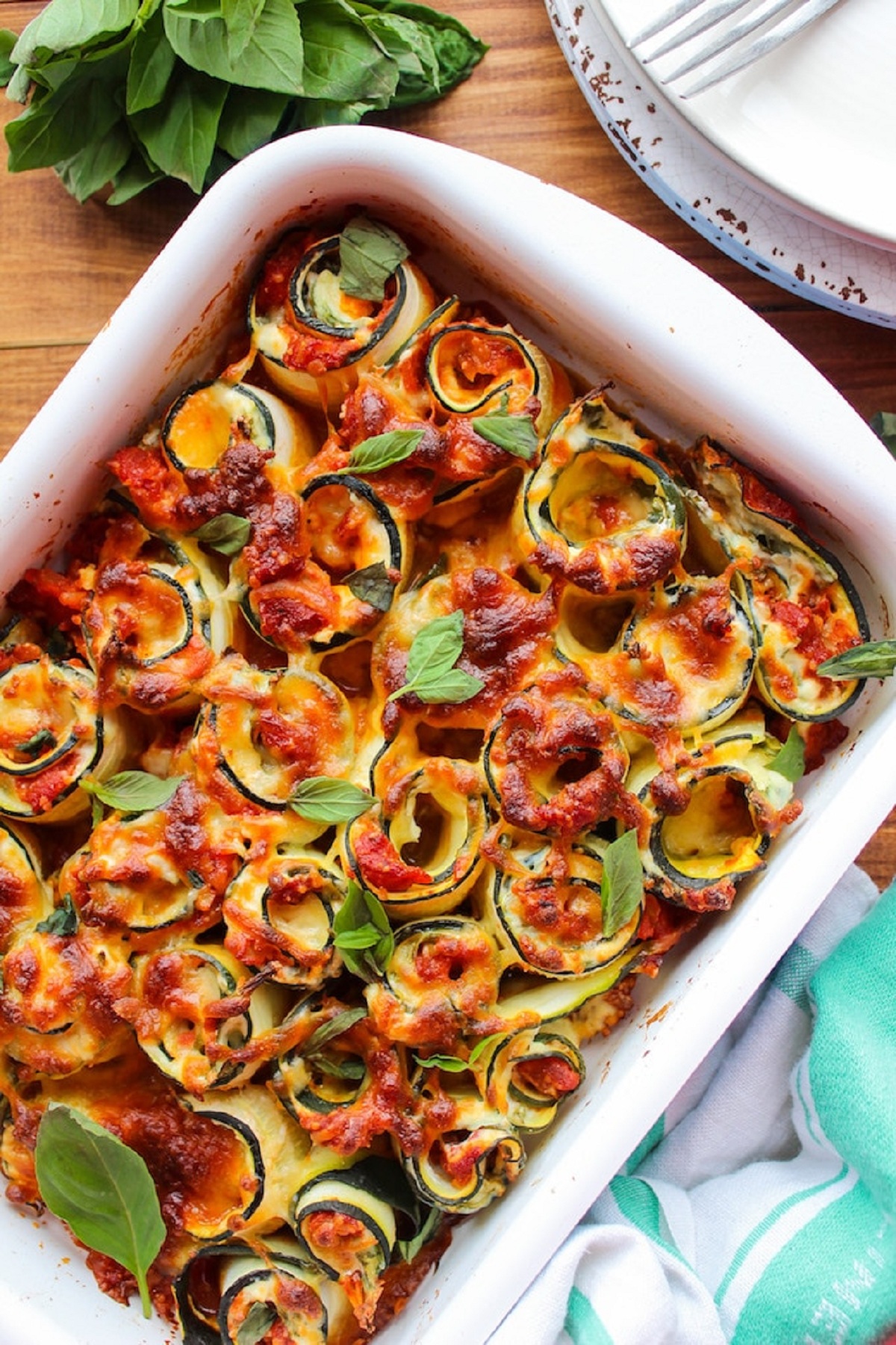 Vegetarian Zucchini Lasagna Spirals