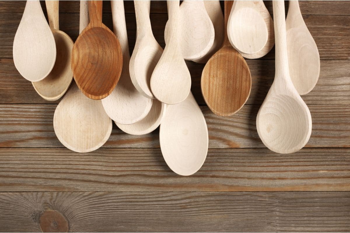Wooden Spoons on a wooden table