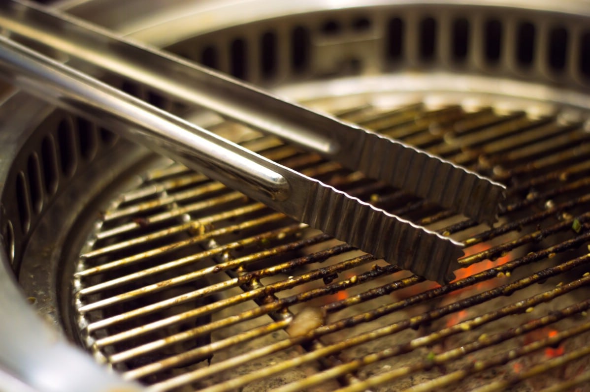 Dirty grill grates.