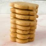 homemade graham crackers stacked on white table
