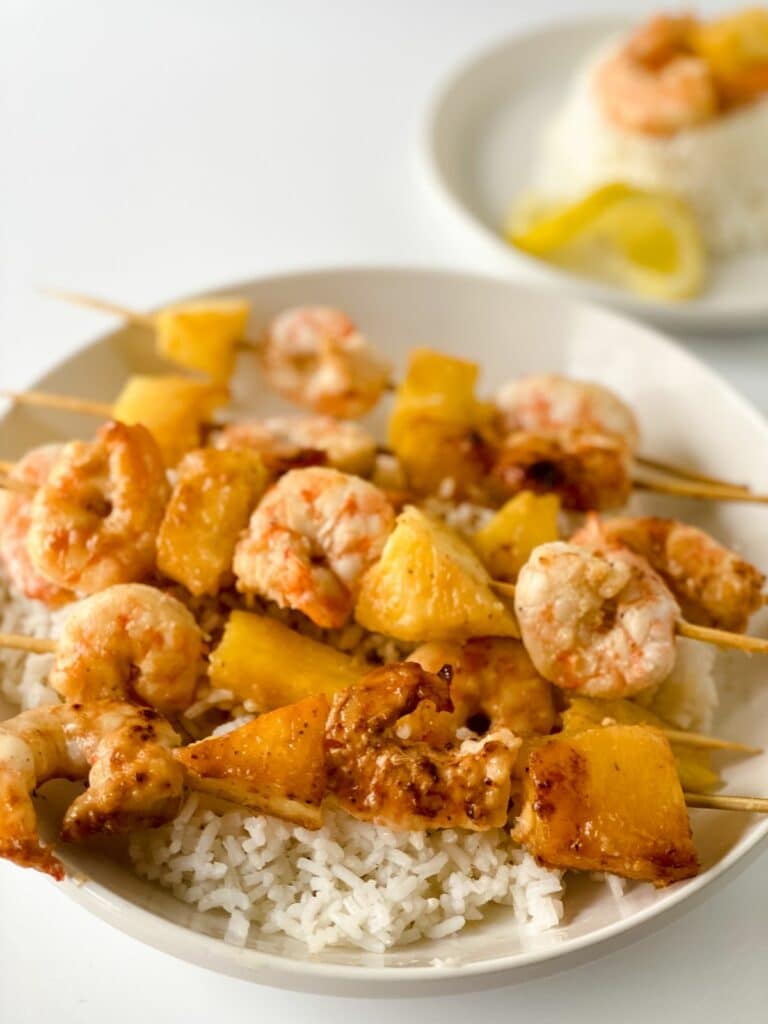 Pineapple Shrimp Skewers - Scrambled Chefs