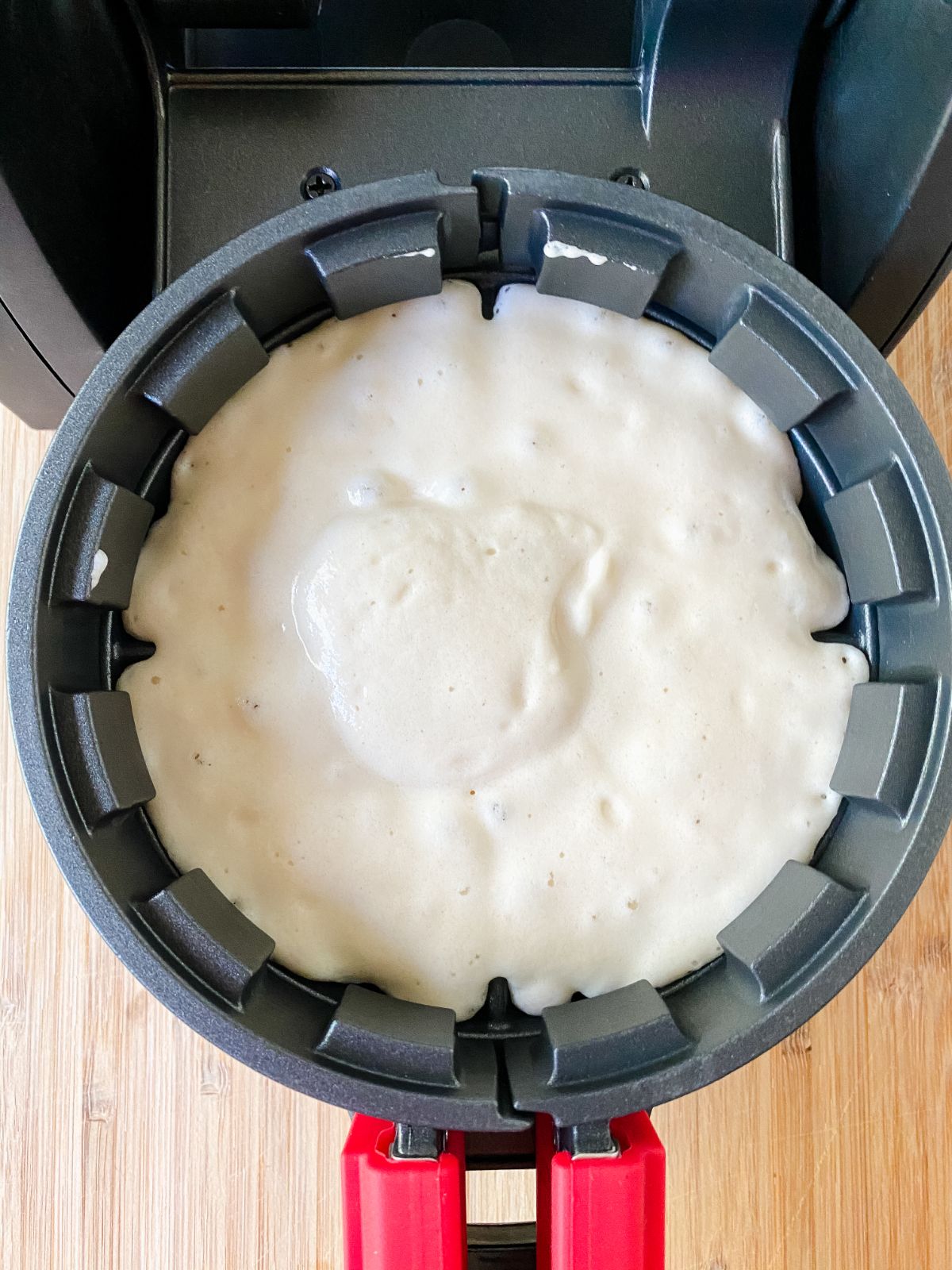 waffle maker with batter