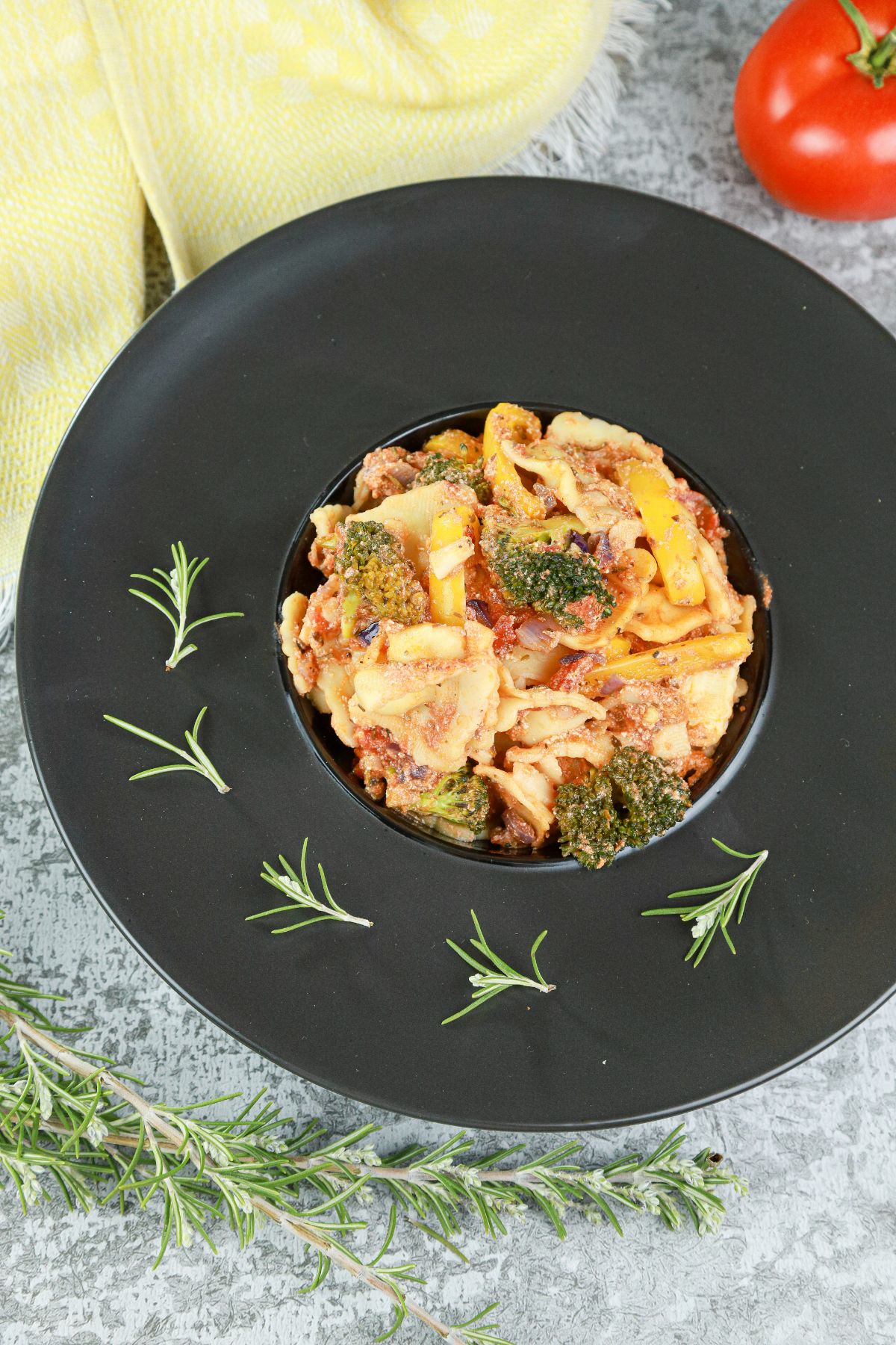 15-minute ravioli in bowl on light gray counter