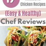 17 Leftover Rotisserie Chicken Recipes (Easy & Healthy) pinterest image.