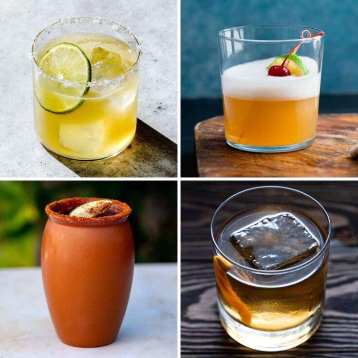 4 Tequila cocktail recipes.