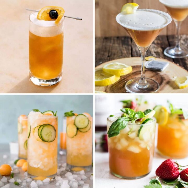 4 gin cocktail recipes.