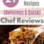 21 Rice Cooker Recipes (Delicious & Quick) pinterest image.