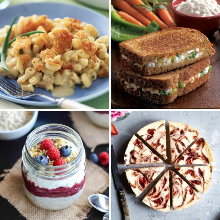 4 cottage cheese recipes.