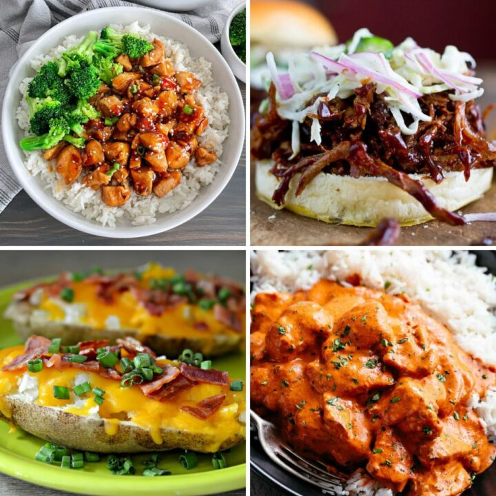 4 hot lunch recipes.
